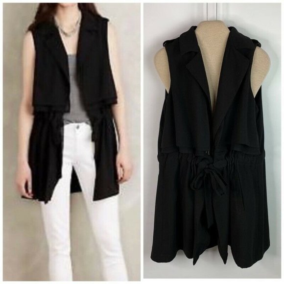 Cartonnier Jackets & Blazers - Anthropologie Cartonnier River Road Duster Vest M